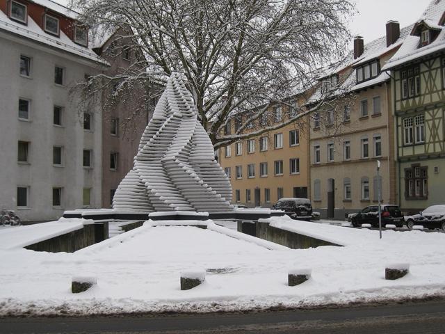 Sculpture at Platz der Synagoge